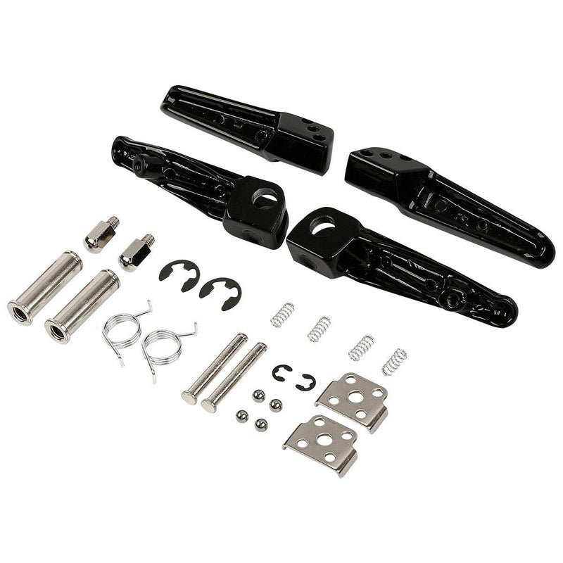 TCMI أوتاد قدم مسند القدمين الأمامي والخلفي للدراجة النارية TCMI مناسبة لـ Kawasaki ZX6R 2003-2011 Kawasaki Z750 Z1000 2007-2012، ZX14 2006-2013، ZZR1200 2000-2006، ZX-10R 2004-2012، ZX-9R 1998-2003 (أسود) - Image 5